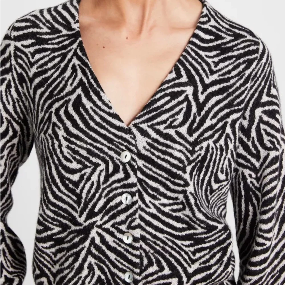 kate spade earn your strips zebra cardigan